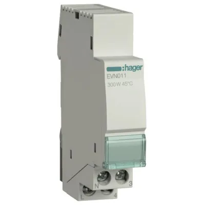 Hager Ferndimmer EVN011 | Universal Tastdimmer 300W | LED, Energiespar- & Halogenlampen | REG-Montage | grau