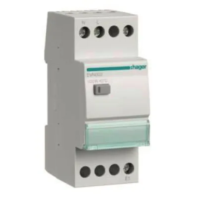 Hager Ferndimmer EVN002 | Universal-Tastdimmer 500W | LED & Halogen | Memory-Funktion | REG | grau | IP20