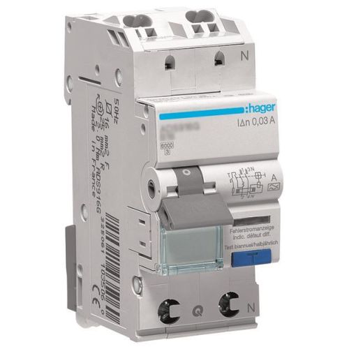 Bild: Hager FI/LS-Schalter 1P+N 6kA B-25A 30mA ADS925D
