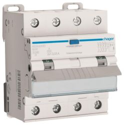 Hager FI-LS-Schutzschalter ADX420D 4P 10kA B-20A 30mA A Hager FI-LS-Schutzschalt