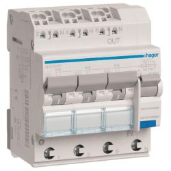 Hager FI-LS-Schutzschalter ADZ363D 3X 1P+N 6kA C-13A 30mA Typ A QC Hager FI-LS-S