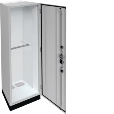 Hager Standgehäuse FR22H1 IP55 | Schrank Stahl pulverbeschichtet | 1950x550x400 mm | 12 Reihen | RAL 7035 grau