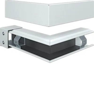 HAGER Außeneck FWKP6006039016 | Brandschutzkanal 90° | FWK-Plus | 60x60mm | Stahl beschichtet | RAL9016 weiß