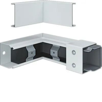 Hager Inneneck FWK-Plus FWKP6006049016 | Brandschutzkanal 90° | 60x60mm | Stahl beschichtet | weiß RAL 9016