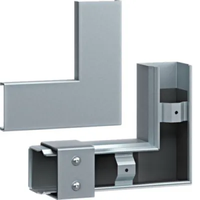 HAGER Flachwinkel FWKP600605VERZ | Brandschutzkanal 90° | FWK-Plus | 60x60mm | verzinkt | Stahl | feuerwiderstandsfähig
