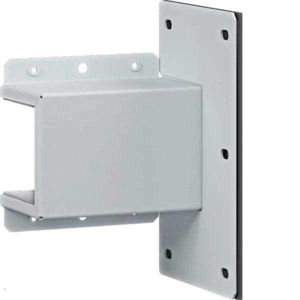 HAGER Wandanschlusselement FWKP60060W9016 | Leitungsführungskanal | 60x60 mm | pulverbeschichtet | weiß