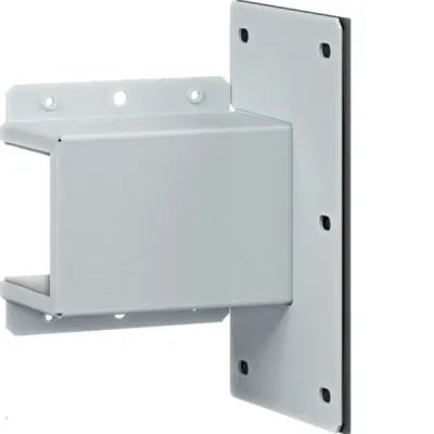 HAGER Wandanschlusselement FWKP60060W9016 | Leitungsführungskanal | 60x60 mm | pulverbeschichtet | weiß