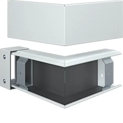 HAGER Außeneck FWK-Plus FWKP6010039016 | Kabelkanal 90° | 60x100mm | Stahl pulverbeschichtet | RAL 9016 Weiß