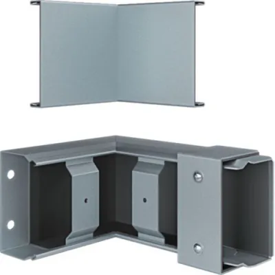 HAGER Inneneck FWK-Plus FWKP601004VERZ | Brandschutzkanal 90° | 60x100 mm | verzinkt | Stahl | feuerwiderstandsfähig