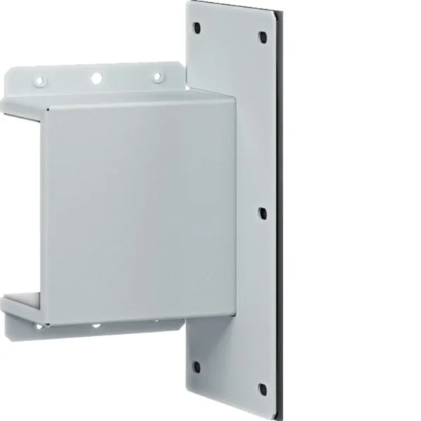 HAGER Wandanschlusselement FWKP60100W9016 | Leitungsführungskanal Zubehör | 60x100 mm | pulverbeschichtet | weiß