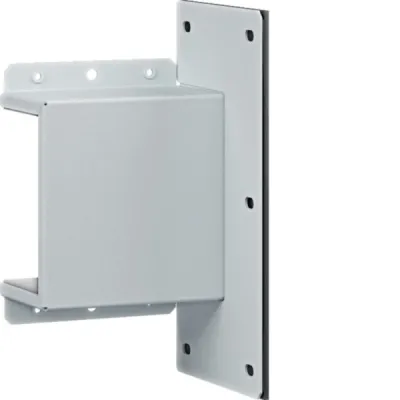 HAGER Wandanschlusselement FWKP60100W9016 | Leitungsführungskanal Zubehör | 60x100 mm | pulverbeschichtet | weiß