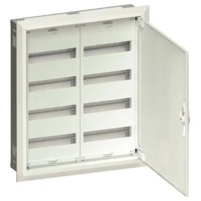 Hager Feldverteiler UP FWU42A 96PLE | Unterputz-Verteiler IP30 SKII | 2x4 Reihen | 657x565x112mm | RAL 9010