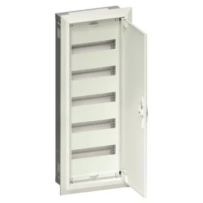 Hager Feldverteiler UP FWU51A | 5 Reihen | 60PLE | Unterputz | IP30 | SKII | HxBxT 807x315x112mm | RAL 9010 weiß