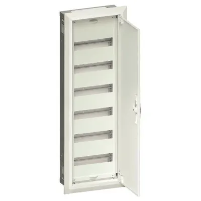 Hager Feldverteiler UP FWU61A 72PLE | Unterputz-Verteiler | 6 Reihen 72 Module | IP30 | 957x315x112mm | RAL 9010 weiß