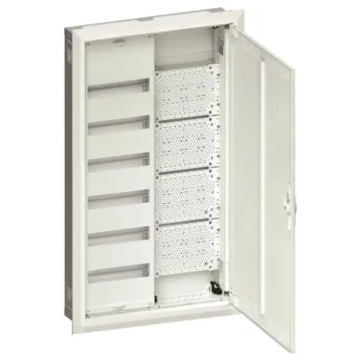 Hager Feldverteiler UP FWU62K1 | Multimediaverteiler 72PLE | 6x24TE | IP30 SKII | 957x565x112mm | RAL 9010 Reinweiß