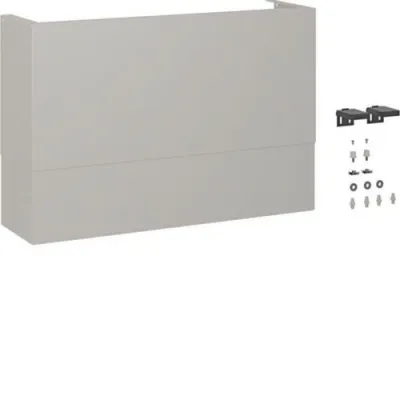 Hager Teleskop-Rangierblende FZ0800TB | 3-feld | 800 mm Breite | Edelstahl 304 | RAL 9010 weiß | halogenfrei