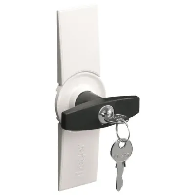 Hager Schließung Knebelgriff FZ531N | Schließ-Nr. 1333 | abschließbar | passend für Schrank | IP44/IP54 | 2 Schlüssel