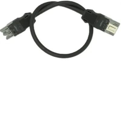 HAGER Verbindungskabel GKWAD93015 | WAGO Winsta B | 3-polig | 3x1,5mm² | 1,5m | H05Z1Z1-F | halogenfrei | schwarz