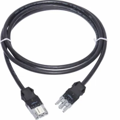 HAGER Verbindungskabel GKWAD93025 | Winsta Code B | 3-polig 3x1,5mm² | 2,5m | H05Z1Z1-F | halogenfrei | schwarz