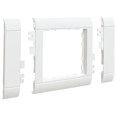 Hager Rahmenblende GR0800A9016 | 55 x 55 mm modular OT 80 | halogenfrei | für Brüstungskanal | verkehrsweiß
