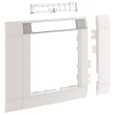 Tehalit Rahmenblende GR0802A9016 | 55 modular OT 80 | halogenfrei | mit Beschriftungsfeld | 55x55 mm | verkehrsweiß