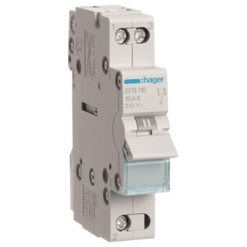 Bild: Hager Gruppenschalter 1P 16A SFB116