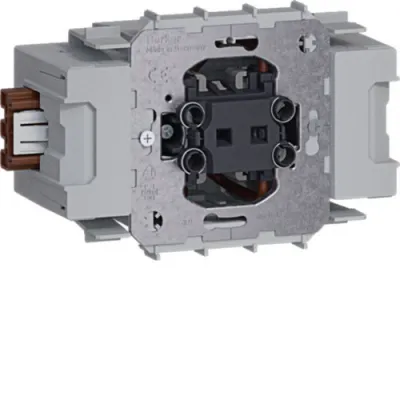Hager Ausschalter GS0B01 | Wago Winsta Frontrastend | Installationsschalter 10A 250V | IP20 | 1-polig | Grau