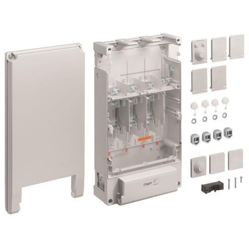 Bild: Hager Hausanschlusskasten KH1 ZAN837C Baur.K12 1x3NH2 Standardausführung