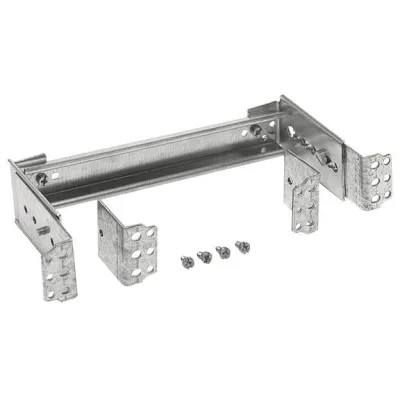 Hager Hutschiene universN UZ01B3 | 1-feldig | absenkbar mit Absenkwinkel | Stahl feuerverzinkt | 246x35mm | DIN EN 60715