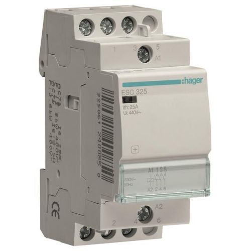 Bild: Hager Installationsschütz ESC325 25A 3S 230V Hager Installationsschütz ESC325 25