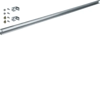 Hager Kabelabfangschiene UT74CN | universell 1100mm | IP54 | Montage im Schaltschrank | Metall grau RAL7001 | 1-feldig