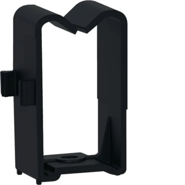 Hager Kabelhalter volta VZ698 | Kabelträger Aufputzverdrahtung | 6 Stück | 53,4x25,8x20mm | Kunststoff | schwarz