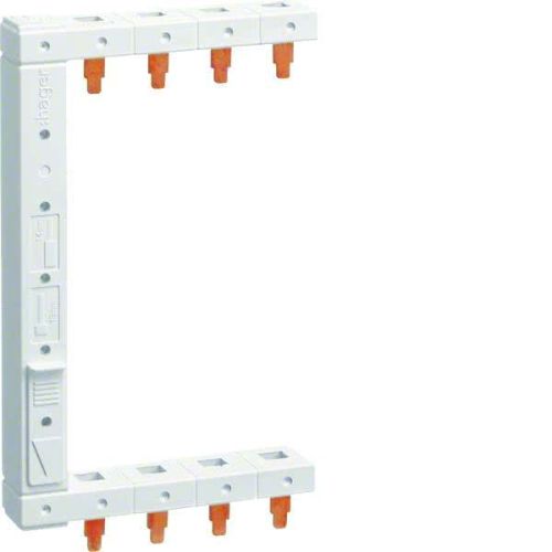 Bild: Hager KCF663L Phasenschiene vertikal, links, 2-reihig, 3+N