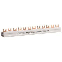Hager KDN463A Phasenschiene 4P Gabel. 10mm² 12M