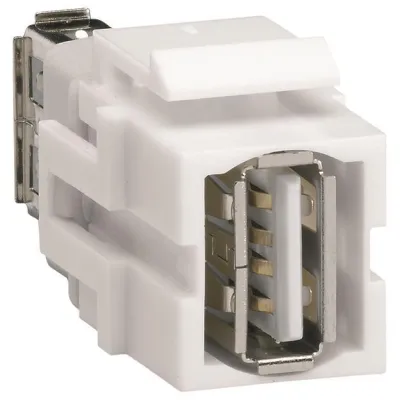 Hager Keystone Modul universal VZ20US USB 2.0 A-Buchse auf USB 2.0 A-Buchse