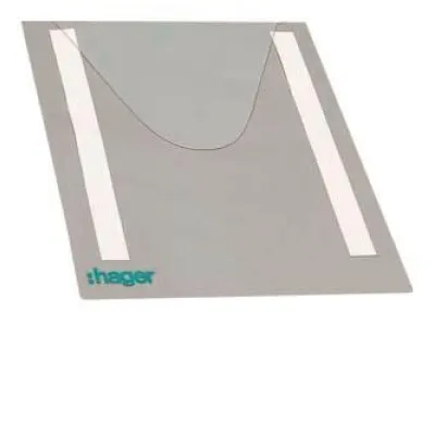 Hager Klarsicht-Plantasche FZ794 | DIN A4 | selbstklebend | Kunststoff | transparent | 230x310 mm | grau