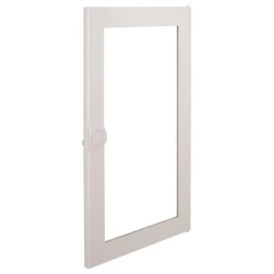 Hager Klarsichttür Volta VA36K | Tür für Aufputz-Kleinverteiler APV 3-reihig 36 Module | Stahl | IP30 | weiß