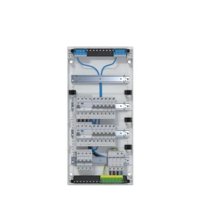 Hager Kleinverteiler Volta VA48BV2 | Aufputz | 4x12 Module | IP30 | 2 FI | Typ 2 Überspannungsschutz | Kunststoff | Weiß