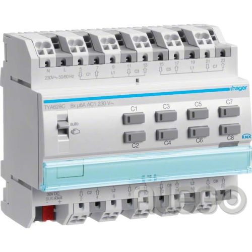 Bild: Hager KNX Jalousieausgang 8fach 230V TYA628C