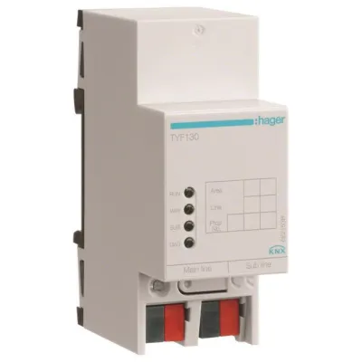 Hager Linienkoppler TYF130 KNX | REG Montage | 2 TE | galvanisch getrennt | Signalverstärker