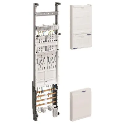 Hager Komplettfeld ZH3ET22 | 2 eHZ Zählerplätze | BKE-I | 1-feldrig | 5-polig | TAB-konform | 1050x250 mm
