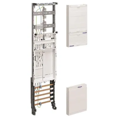 Hager Komplettfeld ZH3EL27 | Zählerplatz 1-feldig | eHZ BKE-I | 1050x250mm | 5-polig | Kunststoff | IP20