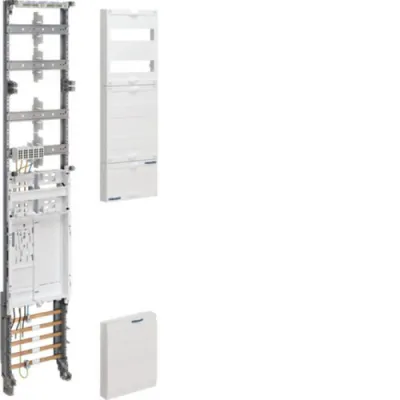 HAGER Komplettfeld ZH51ME1A | Zählerfeld 1-feldig | 63A | eHZ BKE-I | 4-reihig | 1350x250mm | 5-polig | weiß RAL9010