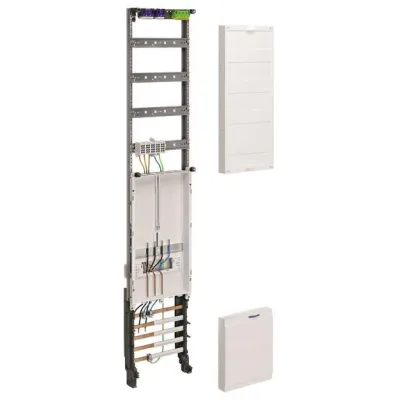 Hager Komplettfeld ZH52P9K | Zählerplatz nach DIN 43870 | 1ZP | 1-feld | 4-reihig | 1350x250mm | 63A | weiß RAL 9010