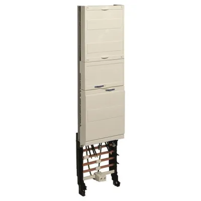 Hager Komplettfeld ZH3ET22N | Zählerschrank 2 Zählerplätze | eHz | 1-feldrig | H1050mm | BKE-I | OKK | 5-polig | Weiß