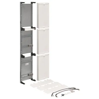 Hager Einbausatz univers Z ZU59APZ9 | Zählerfeld 1350x250mm | APZ 450mm | RfZ 450mm | HAN 450mm | RAL 9010