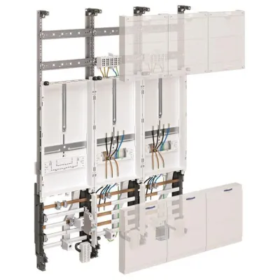 Hager ZL32U2N Zählerschrank | 2 Zählerplätze | universZ | 3-feldrig | 1050mm | Bayern | 5-polig