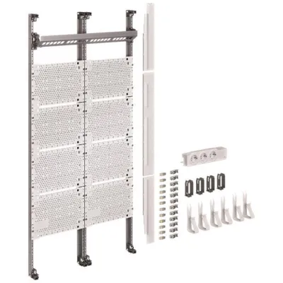 Hager Komplettfeld Multimedia UF321NW | 12x RJ45 Cat.6 | 2-feldig | 1050x500mm | für Zählerschrank