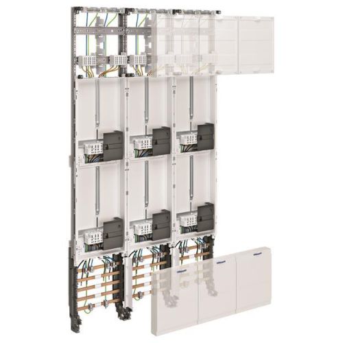 Bild: Hager Komplettfeld univ.Z 6ZP H=1350mm,3-feld ZL53W8N