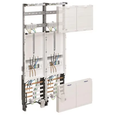 Hager ZK31X3N Zählerschrank | 2 Zählerplätze | 1-stöckig | universZ | 1050mm | 2-feldrig | Thüringen | RAL 9010